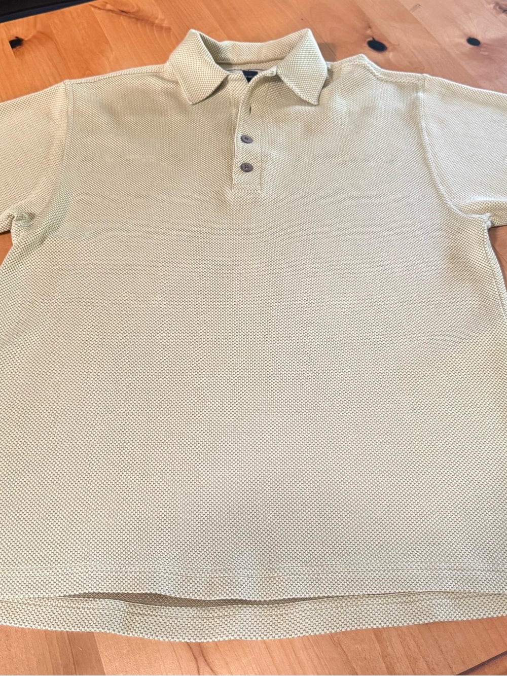 Tommy Bahama Yellow Beige Textured Polo